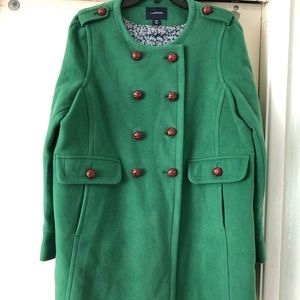 Lands' End Women's Petite Luxe Wool Coat Size 16P